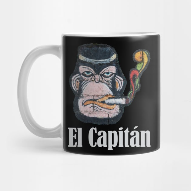 El Capitan Cool Monkey Leader Job Self-employed Startup Gift by peter2art